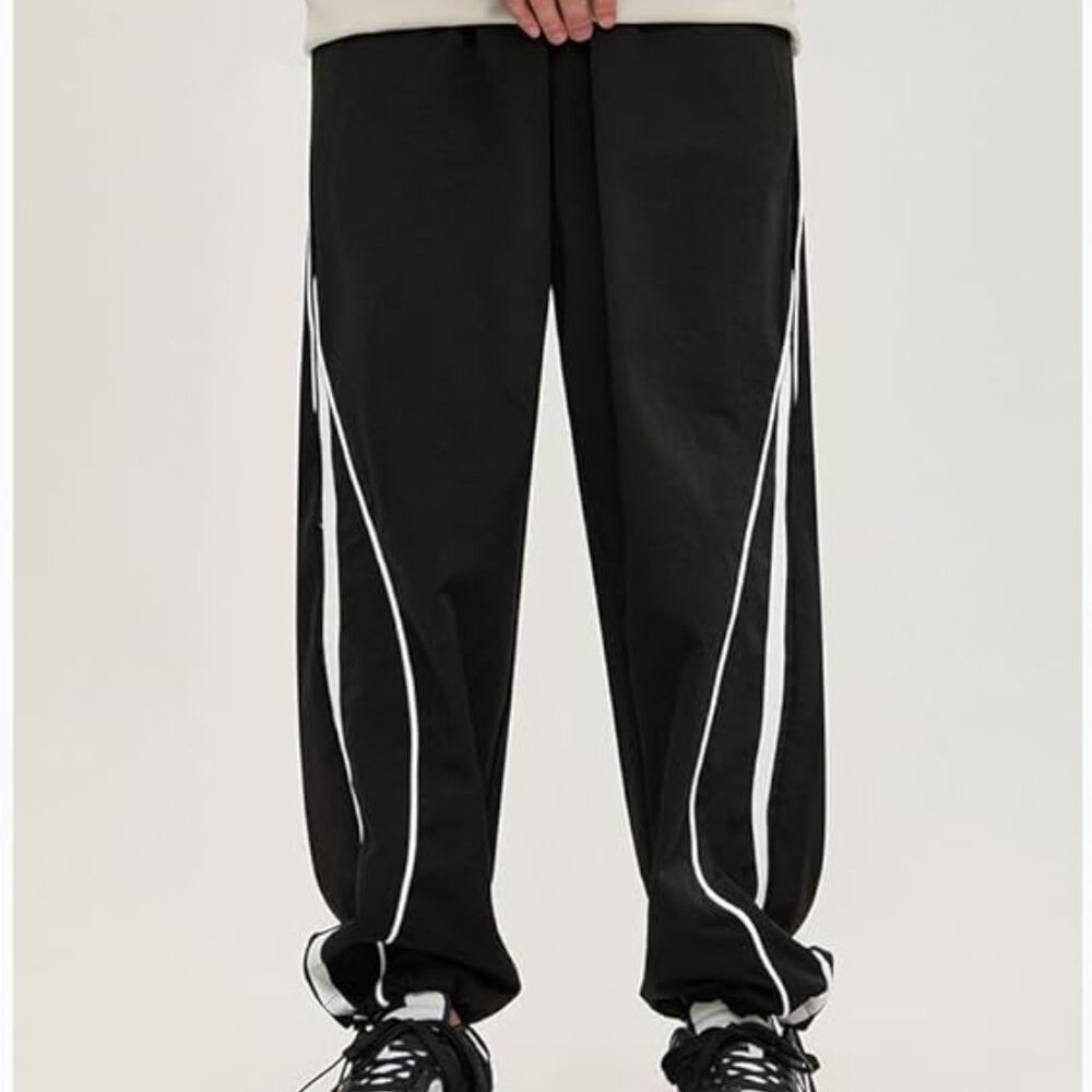 Men's Baggy Parachute Pants Wide Leg